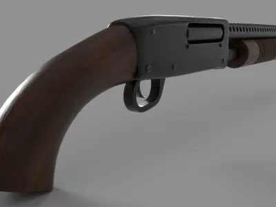 Shotgun Mossberg 590 Low-poly 3D model purchase