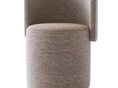 Love Seat Pouf Rugiano 3D model