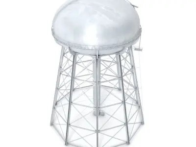 Water Storage Tower 3D model purchase