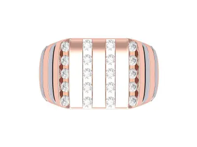 Man ArtDeco ring 3D print model