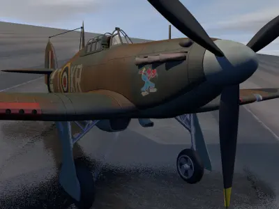 Hawker Hurricane Mk-1 3D model