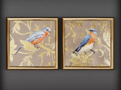 Picture Frames VR Low-poly 3D model