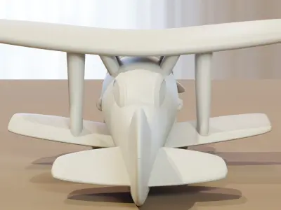 World War Biplane 3D print model