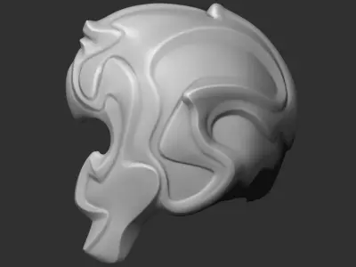 Fantasy Medieval Helmets  3D model purchase