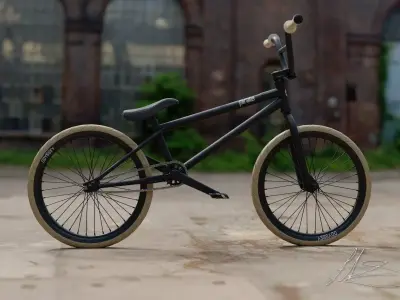 BMX stunt bike 3D model