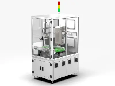 Automatic Scanning Code Labeling Machine 3D model by Lovano
