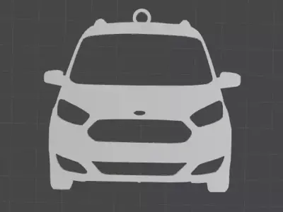 Ford Tourneo Courier Car Rearview Mirror Ornament - Key chain 3D print model