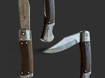 Vintage Knife 3D model