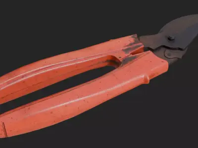 Pruning shears 02 Low-poly 3D model