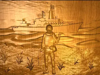 Go fuck yourself Russian warship 3D print model