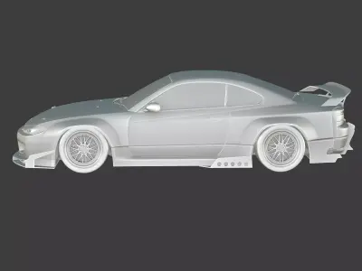 Nissan Silvia S15 Pandem Wide Body Kit 3D model