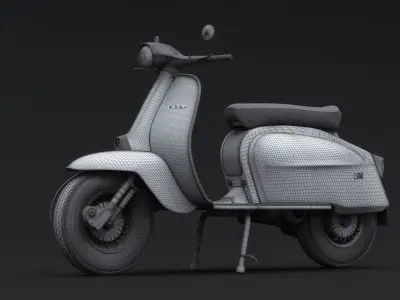 Lambretta jet 200 3D model by Bozzman3D