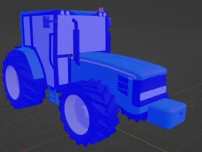 JOHN DEERE Low Poly Low-poly 3D model