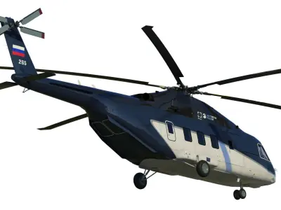 Mi-38 helicopter 3D model purchase