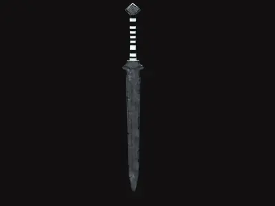 Medieval Sword V03 Low-poly 3D model