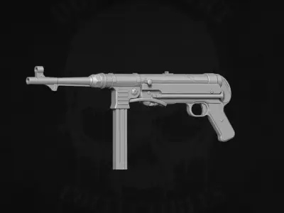 MP40 3D printable files for action figures 3D print model