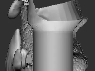 Toothless popcorn bucket 3D print model