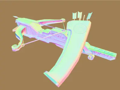 Crossbow Free low-poly 3D model