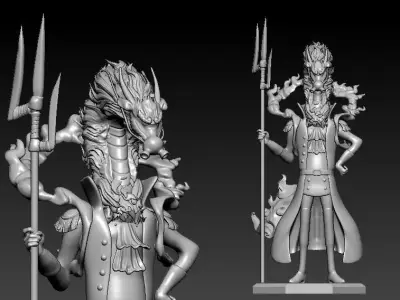 Killingham - Knights of God - ONE PIECE - split part 3D print model