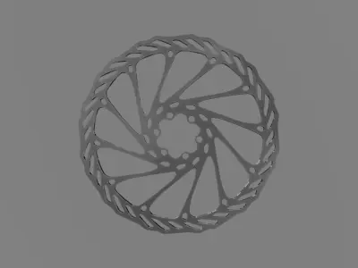 3D Bike rotor brake 203mm 3D model