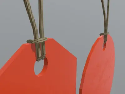 Price Tags Low-poly 3D model