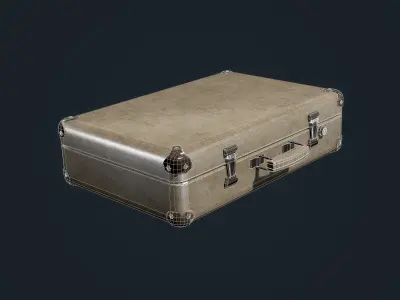 Suitcase Luggage Bag Hotel Travel Low-poly 3D model