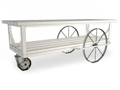 Vlak  Industrial Coffee Table  3D model