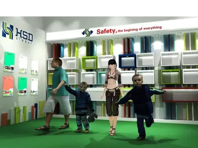 Exhibition - Size - 12X8-3DMAX2009-0013 3D model