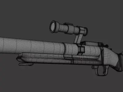 M79 GRENADE LAUNCHER REALISTIC PBR Free 3D model