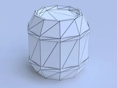 Low Poly Barrel Low-poly 3D model buy