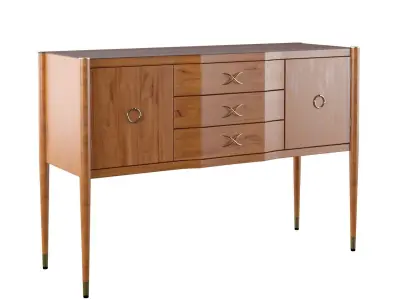1950s Replicated Antique Sideboard AKD Custom Design 3D model