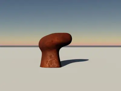 Anchor port 3d model 2 LOD  Low-poly 3D model