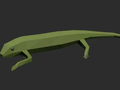 Lowpoly Lizard Low-poly 3D model