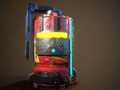 Sci fi EMP Grenades  Free low-poly 3D model