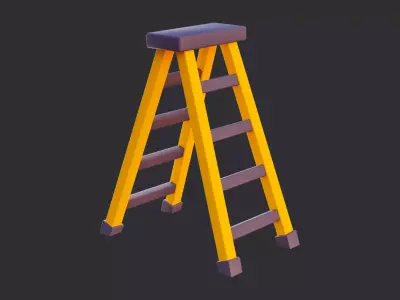 Lowpoly Ladder 3D model