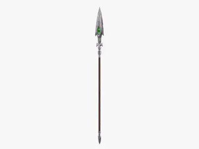 Fantasy Spear Low-poly 3D model order