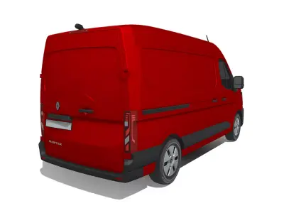 Renault Master 2024 High-Quality Commercial Van 3D model