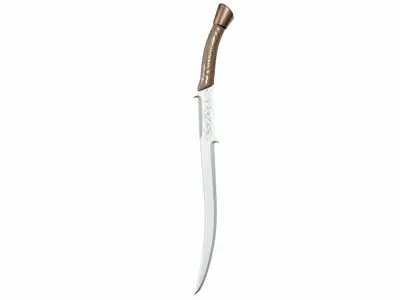 Curved sword 15 3D model