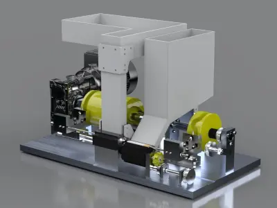 Single Drive Cigarette Rolling Machine 3D model