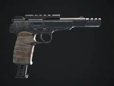 Stechkin gun Low-poly 3D model purchase