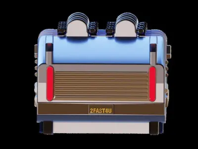 Rock n Rollercoaster ride vehicle Free 3D print model