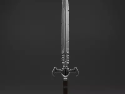 Game ready Sword low-poly Low-poly 3D model