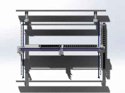 Profile gantry shifting mechanism Free 3D model