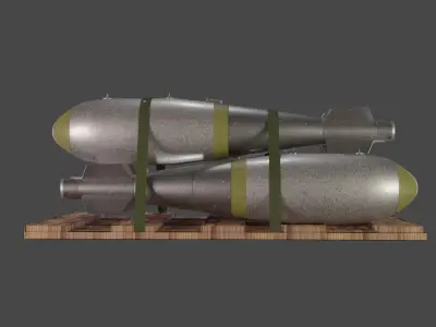 Bomb Crate Low-poly 3D model