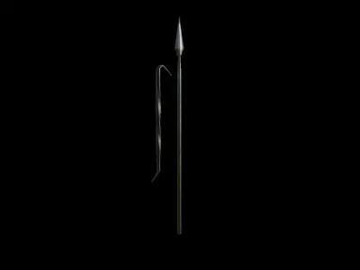 spear and hook  Free low-poly 3D model
