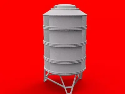rooftop Water Tank 3D print model