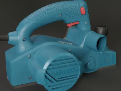 Realistic Bosch Power Planer with PBR Texture Low-poly 3D model