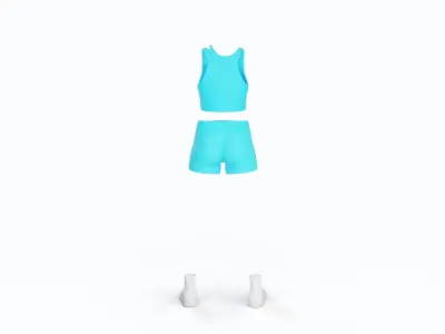 Yoga Clothing for Female 3D model