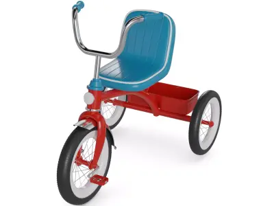 Traditional Tricycle 3D model purchase
