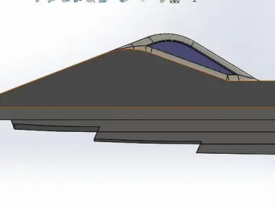 Mono Hull Boat 3D print model